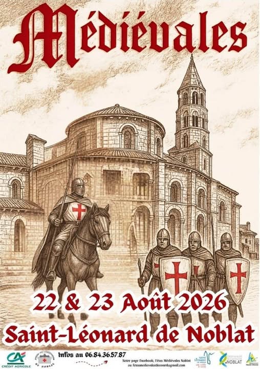 medieval saint leomard de noblat affiche