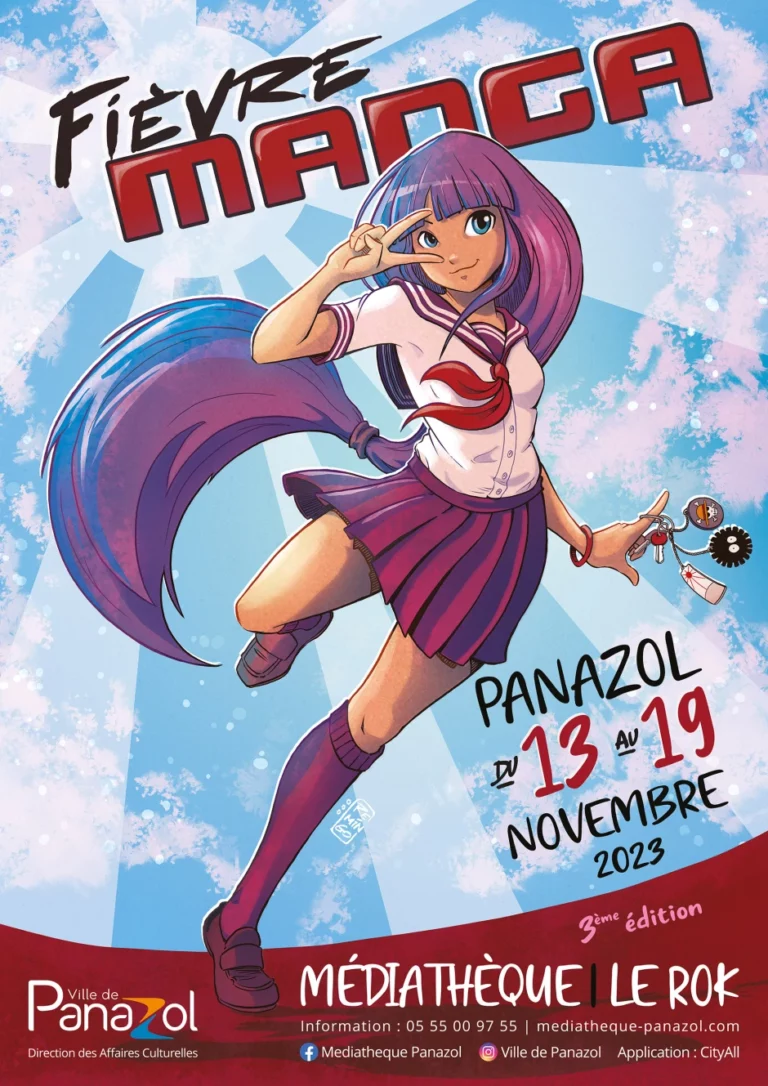 Affiche Fièvre Manga de Panazol - 2023