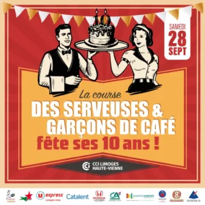 Course des serveuses et garçons de café Limoges 2024